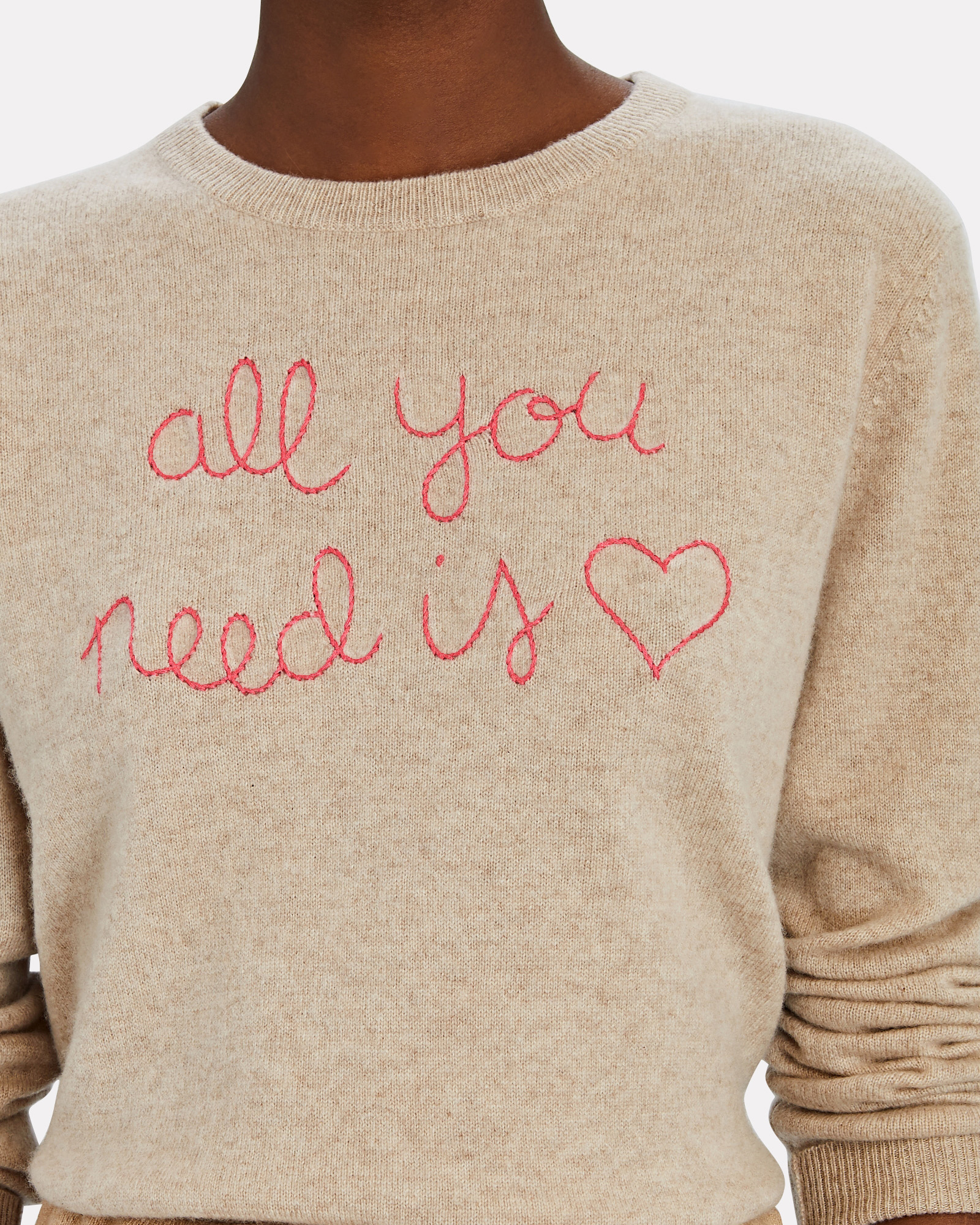 Lingua Franca All You Need Is Love Cashmere Sweater | INTERMIX®