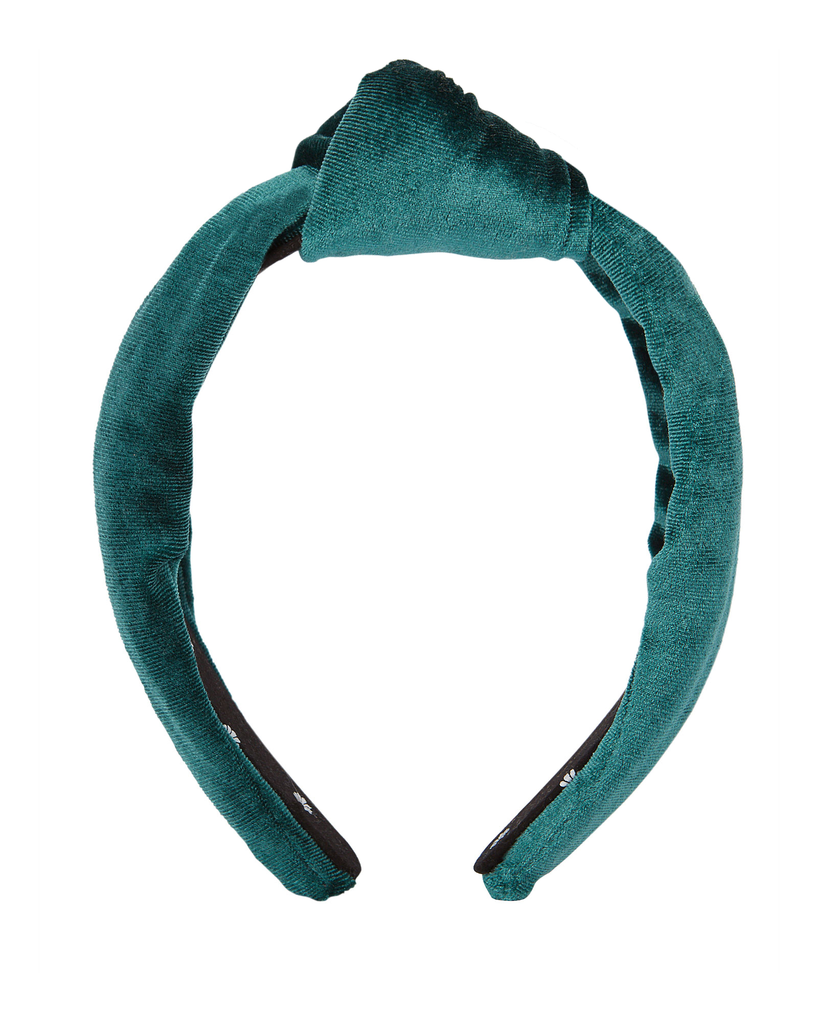 Lele Sadoughi Knotted Velvet Headband In Green
