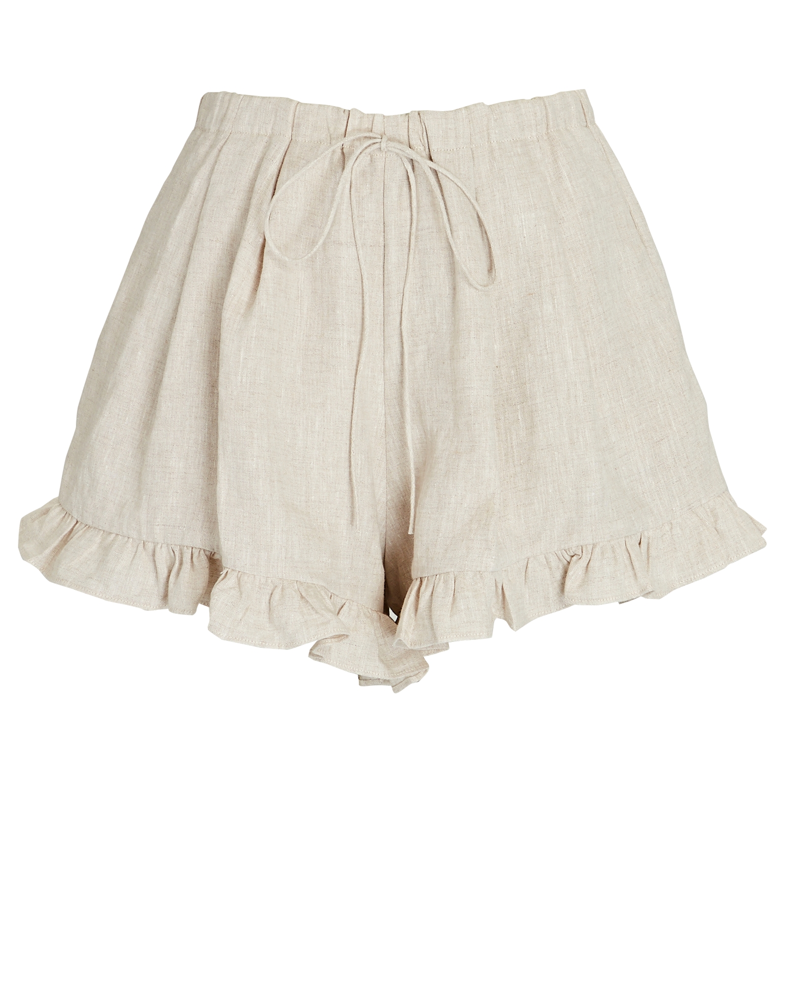 Joslin Gracie Ruffled Linen Shorts | INTERMIX®