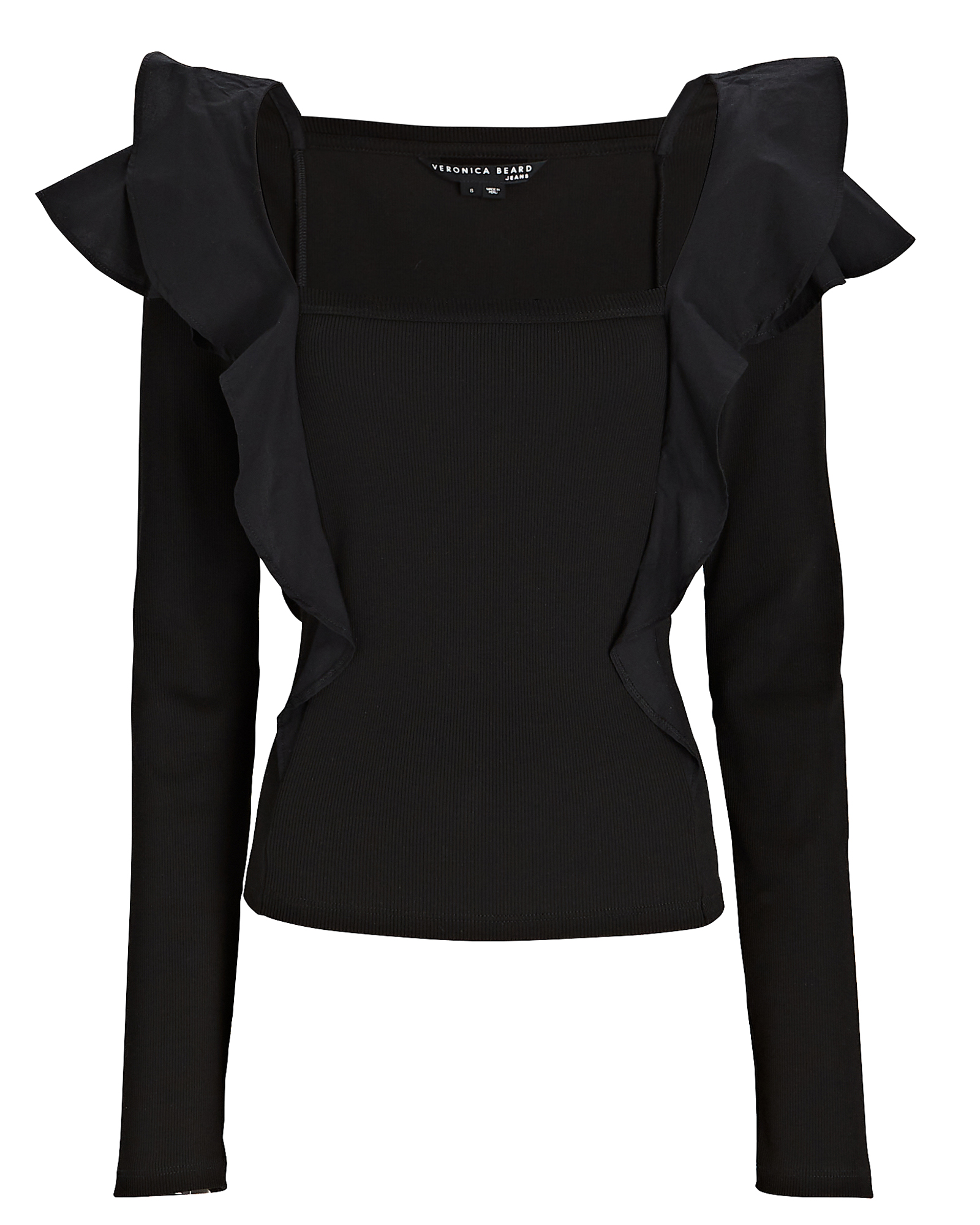 Veronica Beard Gidea Top in Black | INTERMIX®