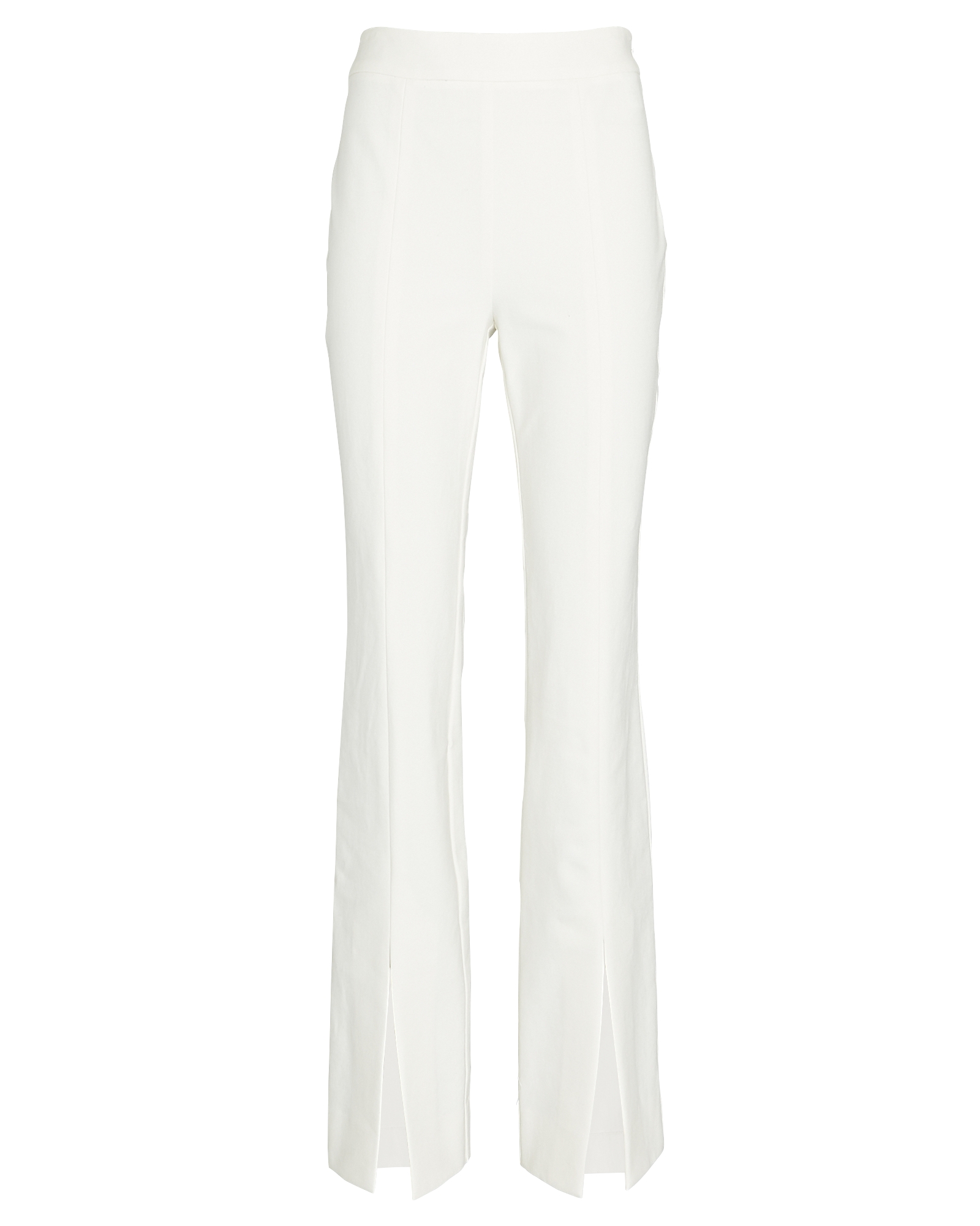 Derek Lam 10 Crosby Lucia Flared Slit Trousers in White | INTERMIX®