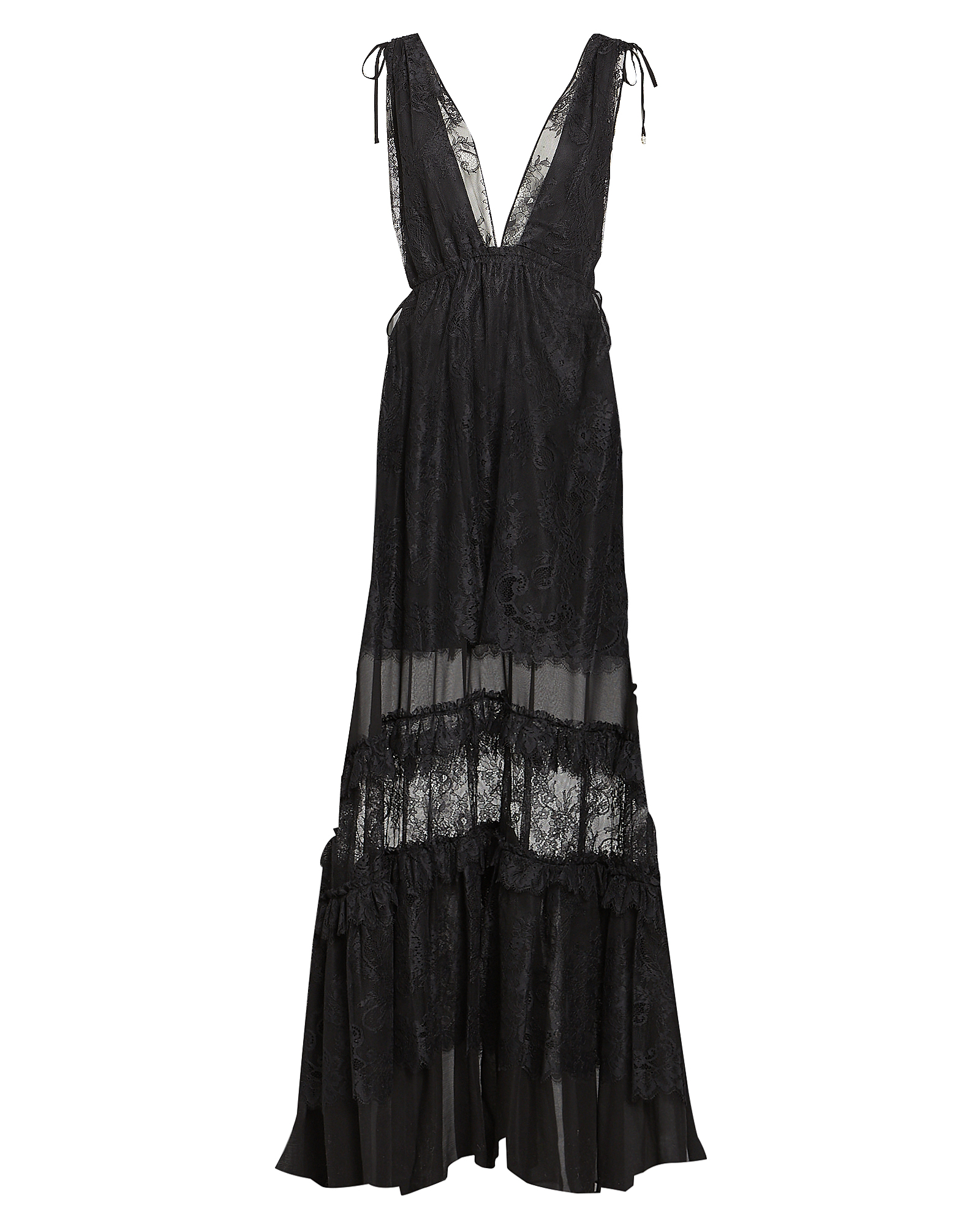ALEXIS Umbra Tiered Lace Gown,060042654098