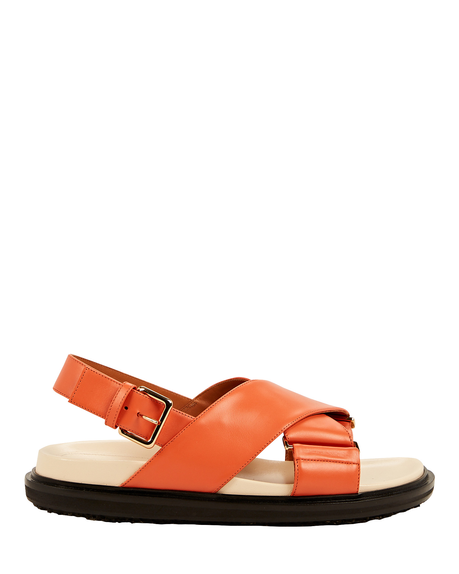 Marni Fussbett Leather Slide Sandals | INTERMIX®