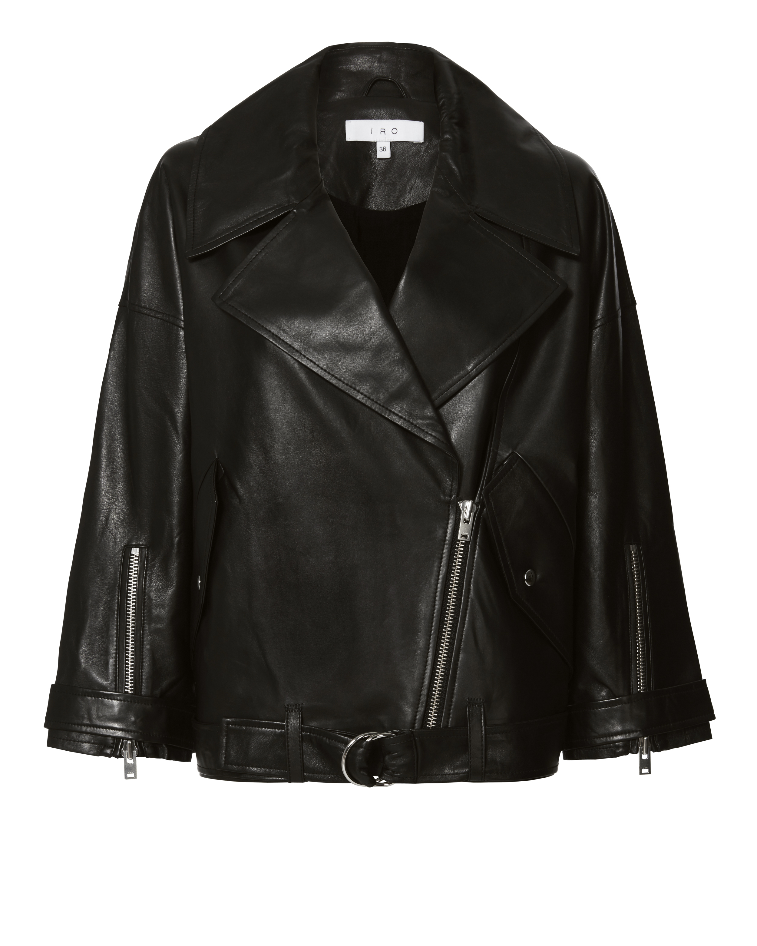 IRO Reza Oversized Lambskin Leather Jacket - INTERMIX®