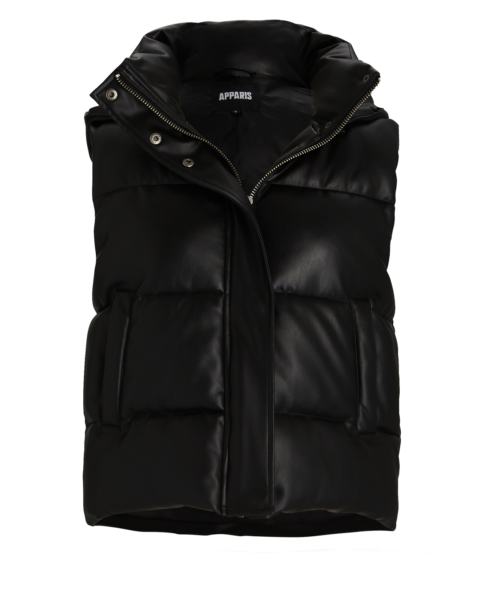 Apparis Rocky Vegan Leather Puffer Vest | INTERMIX®
