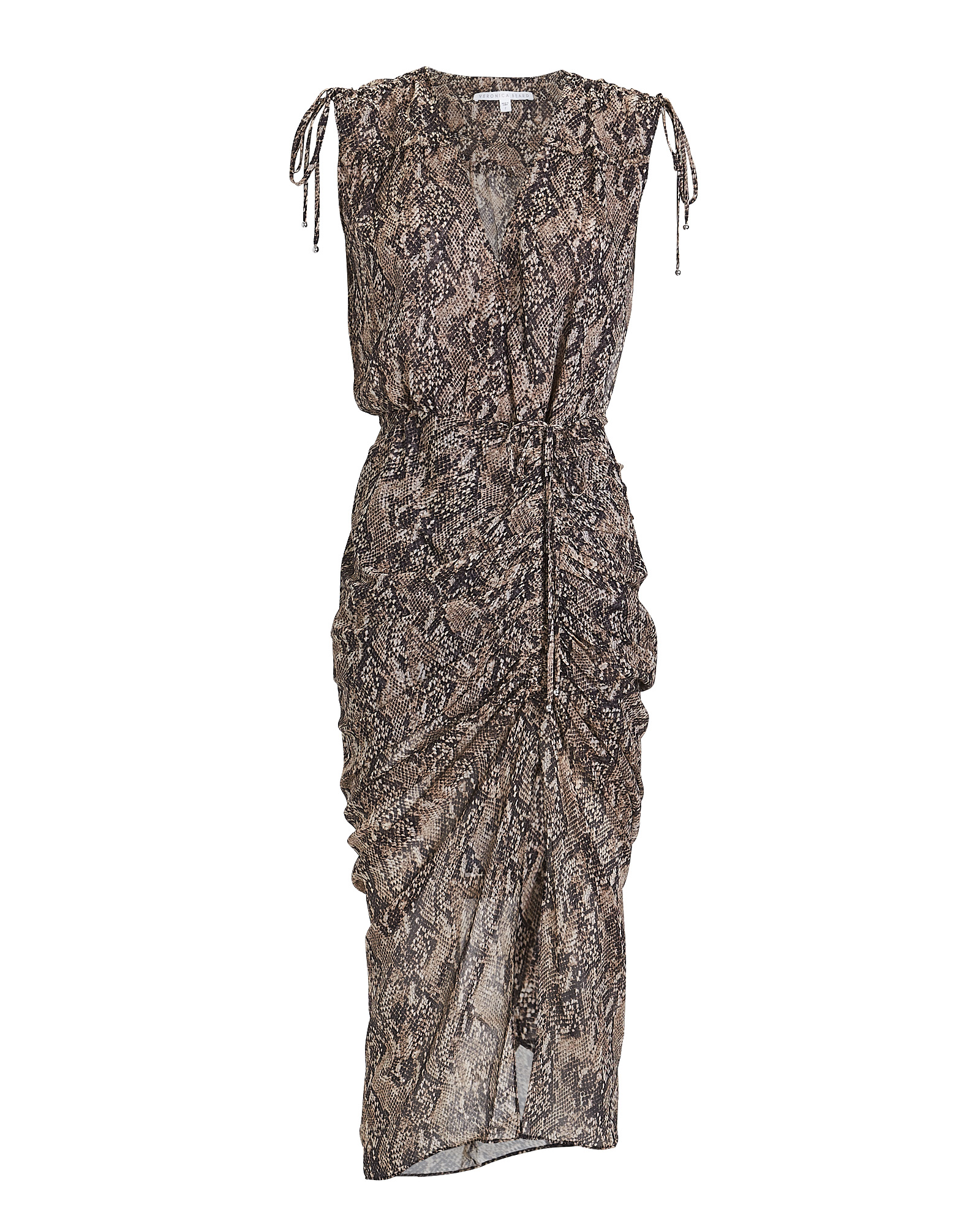 Veronica Beard | Teagan Python-Printed Dress | INTERMIX®